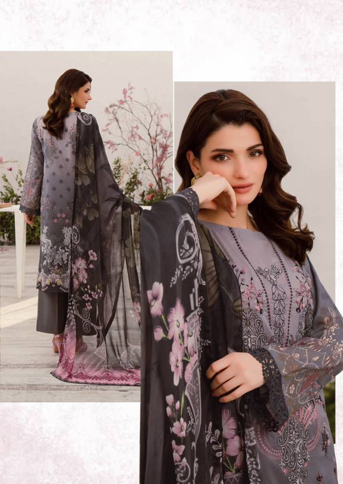 Kesariya Magic in Print Vol 13 By Al Karam Cotton Pakistani Dress Material Wholesalers In Delhi